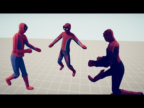 3x SPIDER MAN vs UNITS - Totally Accurate Battle Simulator TABS