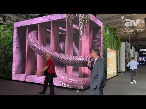 ISE 2022: Trison Demos Experiential Content on 90-Degree Corner LED Display