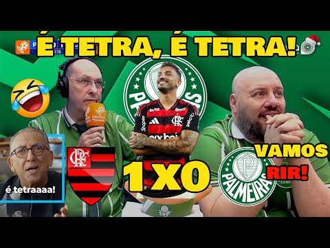 VAMOS RIR! REAÇÕES DOS PALMEIRENSES - FLAMENGO 1x0 PALMEIRAS - FLAMENGO É TETRA DA LIBERTADORES!