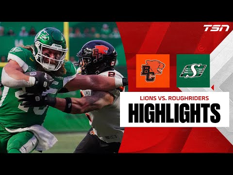 CFL WEEK 21: BC Lions vs. Saskatchewan Roughriders | FULL HIGHLIGHTS