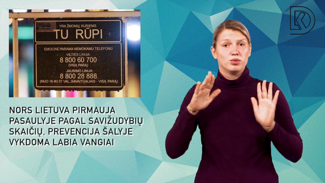 Apsaugos nuo savižudybių sistema Lietuvoje turėtų būti gerinama