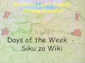 Learn Swahili - The Days of the Week in Swahili