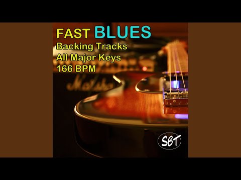 Fast Blues Backing Track G Major 166 BPM