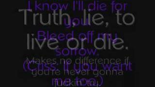 Die For Me - Criss Angel (LYRICS)