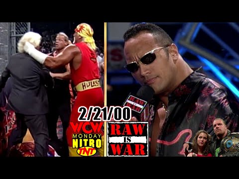 WWF RAW vs. WCW Nitro - February 21, 2000 Full Breakdown - Rock Buries The Game - Foley's Last RAW