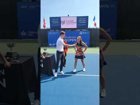2022 Odlum Brown VanOpen Women's Singles Champion - Valentini Grammatikopoulou (GRE)