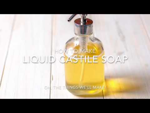 How to Make a Multipurpose liquid soap: Dr. Bronner's Liquid Castile Soap Copycat Recipe
