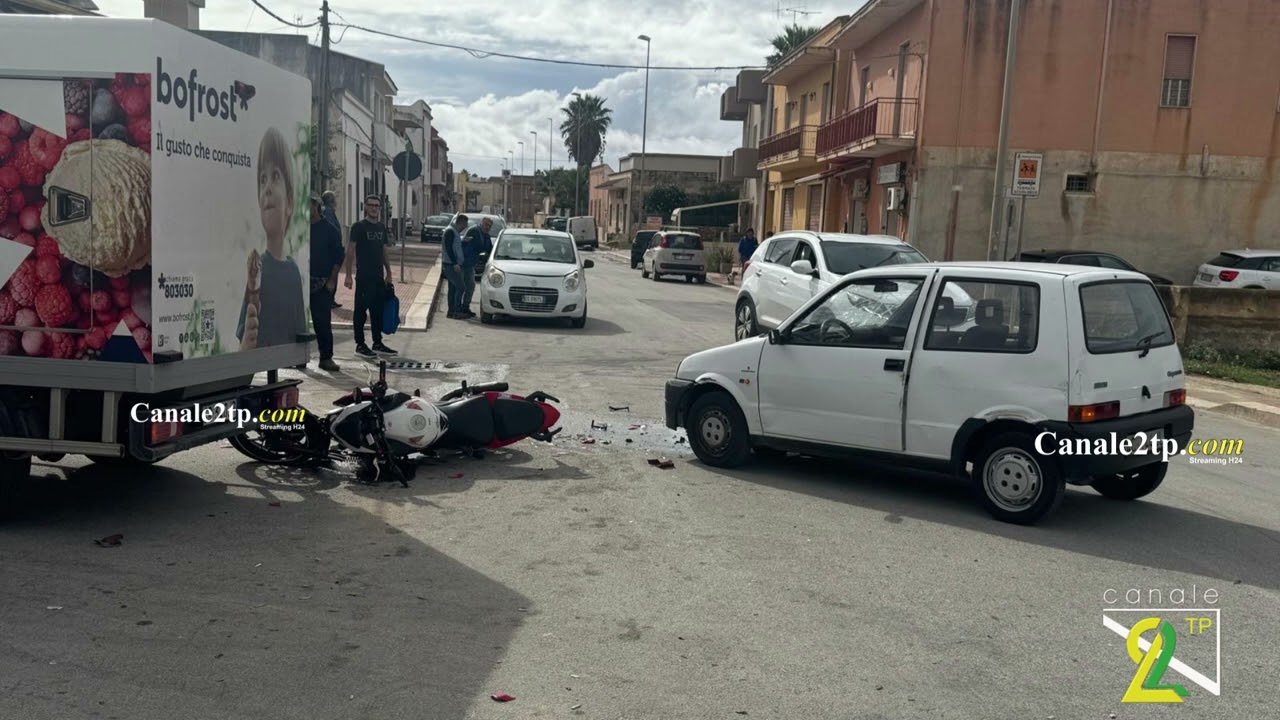 Scontro auto moto a Petrosino