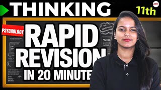 Class 11 Psychology Chapter 7 Thinking Rapid Revision by Savvy Mam