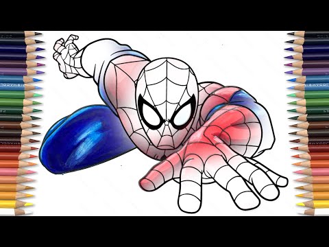 Ultimate  SPIDER-MAN Coloring Pages | Crawling Spider [NCS Release] Royalty - Tropic Love