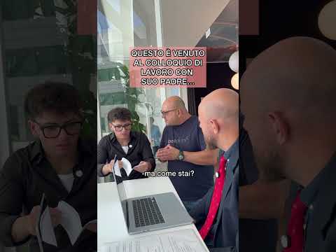 This one came to interview for a job with his father.