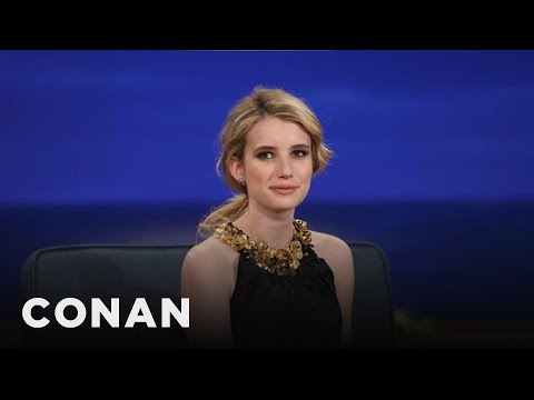 Emma Roberts Reacts To Paparazzi Photos Of Herself | CONAN on TBS