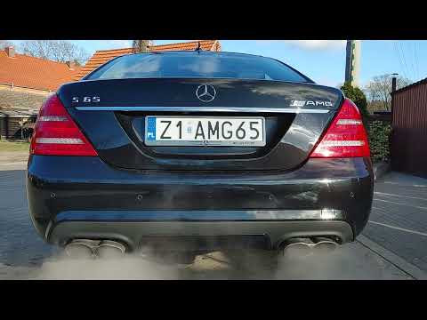 Mercedes-Benz S65 AMG V12 BITURBO Cold Start SOUND