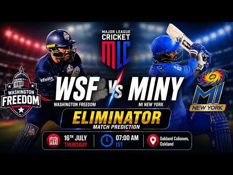 WSF vs MINY Eliminator Match Prediction 🔥MLC 2026 | Playing 11, Pitch Report & Who Will Win?