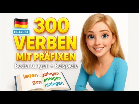 300 Verben mit Präfixen 😍 | Bedeutungen + Beispiele | Deutsch lernen A1-B2 ✅
