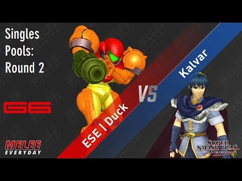 Genesis 6 - ESE | Duck (Samus) vs. Kalvar (Marth) - SSBM - Singles Pools