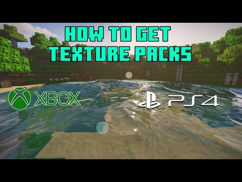 HOW TO GET TEXTURE PACKS IN MINECRAFT PS4/PS5/XBOX