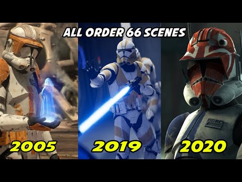 All Order 66 Scene In Star Wars Games And Movies 2005-2020
