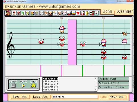 Kirby Super Star - The Arena - Mario Paint Composer - Rock Soundfont