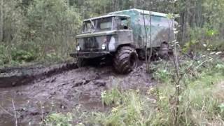 Газ 66 на рыбалке