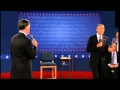 Barack Obama and Mitt Romney square up over.