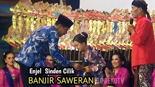 Download lagu SINDEN CILIK AUTO BANJIR SAWERAN ‼️ SEMUA PENONTON DI BUAT KAGUM SAMA SUARANYA  mp3