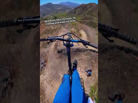 Lil Bro Is Ruining The Mood #mtb #shorts #bike #insta360