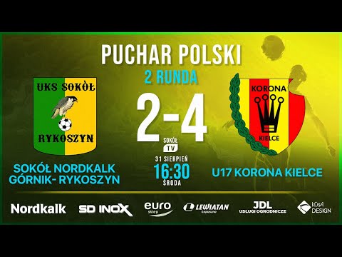 Mecz Pucharu Polski ŚZPN Sokół Rykoszyn - U17 Korona Kielce II runda