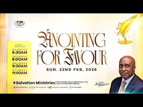 Anointing For Favour | Sunday Service | Sunday, 22nd February 2026