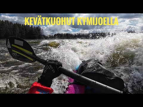 Kymijoen kuohuissa packraftillä 26.-27.4.2025