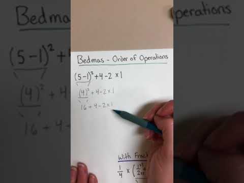 2.20 Order of operations - BEDMAS