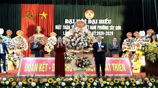 UBMTTQ Việt Nam phường Tây Sơn tổ chức Đại hội đại biểu lần thứ IV, nhiệm kỳ (2024   2029)