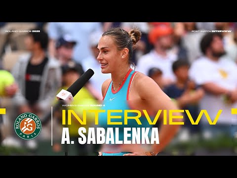 Sabalenka Round 4 post-match interview | Roland-Garros 2025