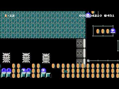 Frogger: P-Switch Follies by negative - SUPER MARIO MAKER - No Commentary 1AH