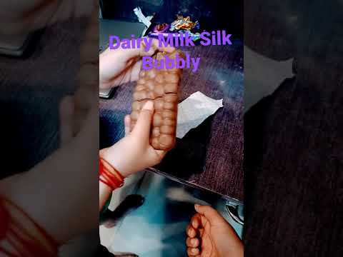 Unboxing Dairy Milk Silk Bubbly Rs 200 😋😋😋😋