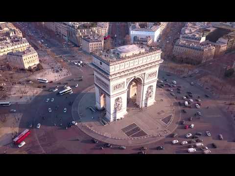 Arc de Triomphe by drone [4K]