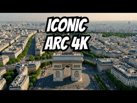 Arc de Triomphe by drone [4K]