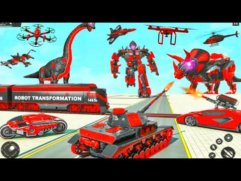 BIG Robot car game. New Multi Transformation Dinosaur Robot Car Game 2022. Robot car Android.