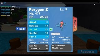 Porygon Z Pokemon Swoobat Shuckle Salazzle - roblox pokemon brick bronze new update how to get valentines pikachu