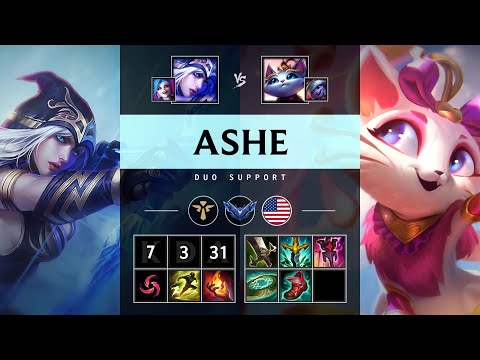Ashe Support vs Yuumi - NA Diamond Patch 25.16