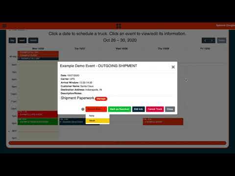 Link to Calendar demo video
