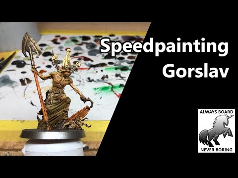 Painting Gorslav the Gravekeeper From Cursed City Using Army Painter Speedpaints & Citadel Washes