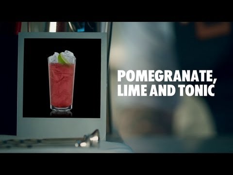 POMEGRANATE, LIME AND TONIC DRINK RECIPE - HOW TO MIX