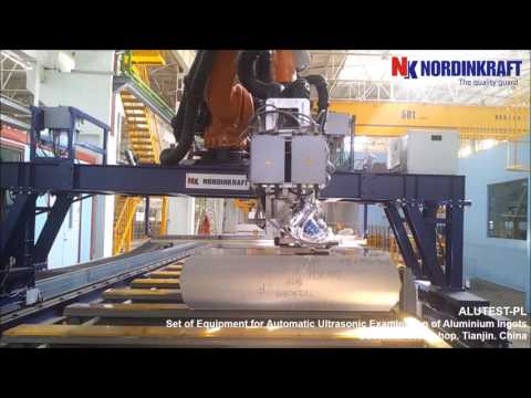 ALUTEST-PL. For automatic ultrasonic testing of alu ingots with phased arrays