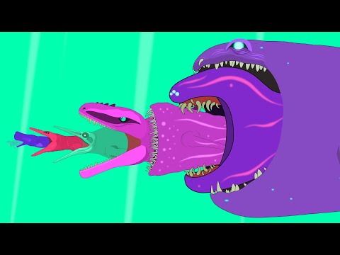 Sea Monsters destroy Sea Monsters | Animation