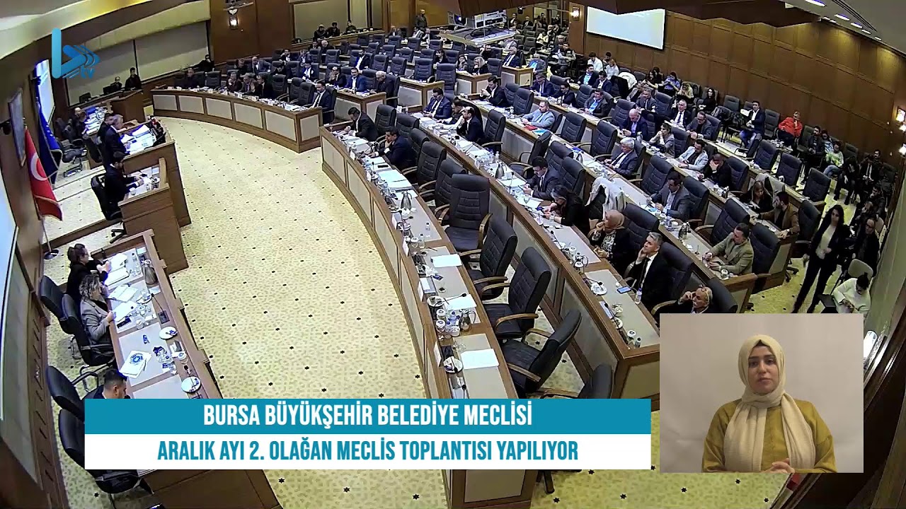 🎥 CANLI | Bursa Büyükşehir Belediyesi Aralık Ayı 2. Olağan Meclis Toplantısı