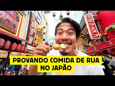 Provando comida de rua no Japão, Osaka