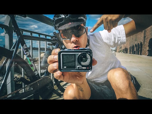 Vídeo relacionado con REYGEAK Mando a Distancia Compatible con cámaras dji Action 6/Action 5 Pro/Action 4/Osmo 360, Alcance de 25 m, Seguimiento de Movimiento preciso, Pulsera para Bicicleta