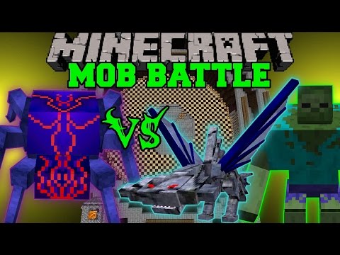 PopularMMOs - KNIGHT BUG VS MUTANT ZOMBIE & CEPHADROME - Minecraft Mob Battles - Mods