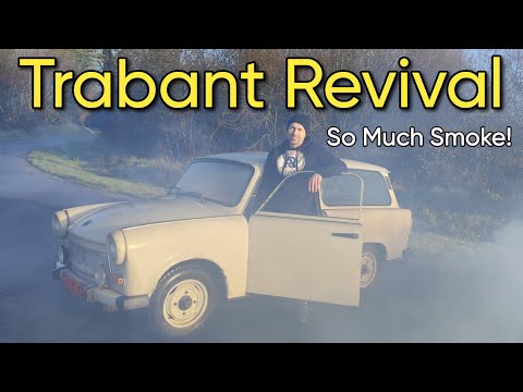 Barn Find Trabant Rescue!  Will It Run And Drive Home?  Many Breakdowns!